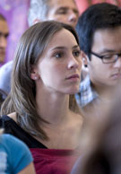 Woman listening